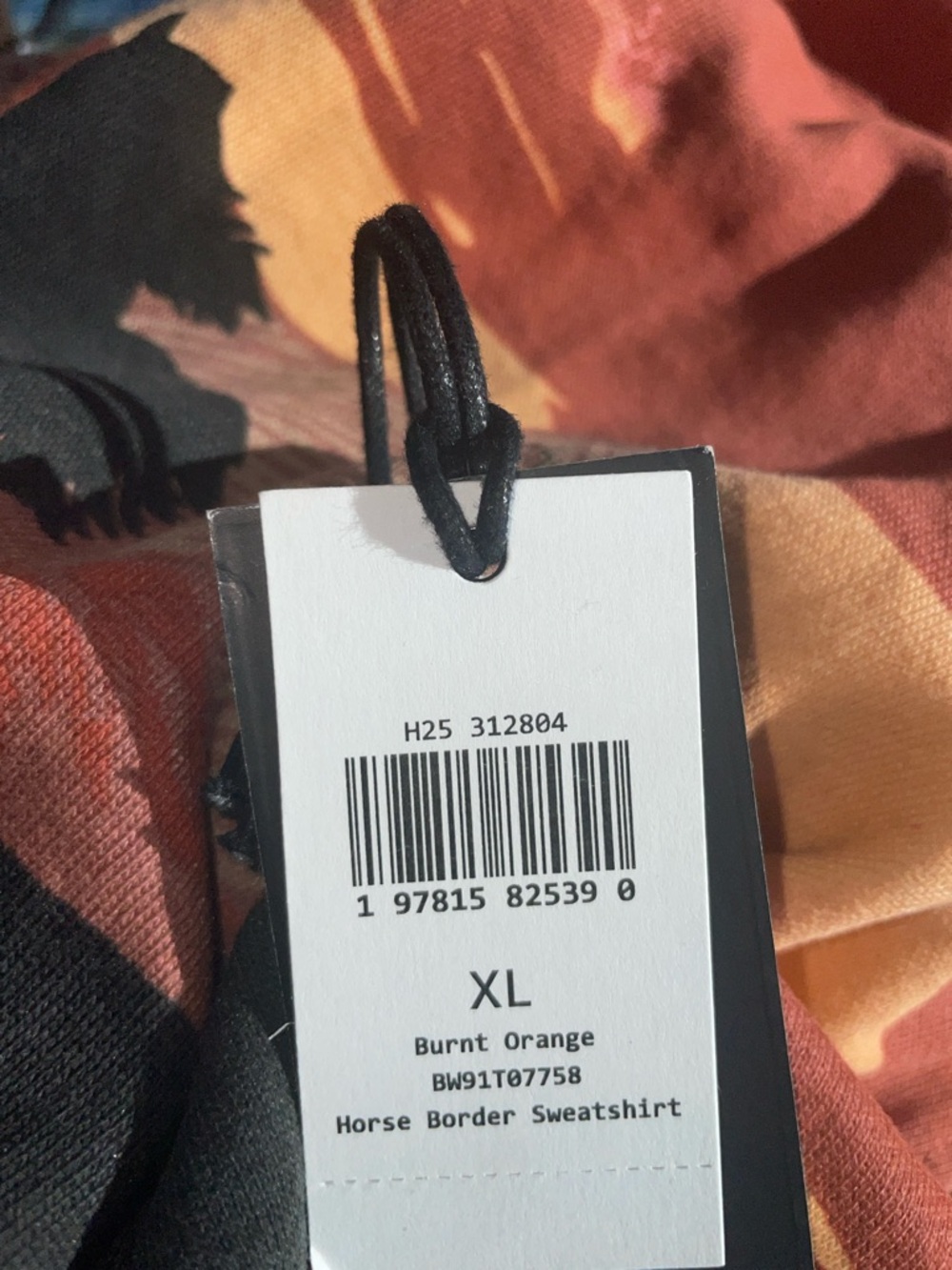 Rock and roll denim western horse border long sleeve lightweight sweatshirt NWT - Picture 10 of 10